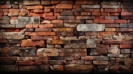 Brickwall Rusty Brick Wall Grunge Stonelaying, Background Image, Background For Banner, HD