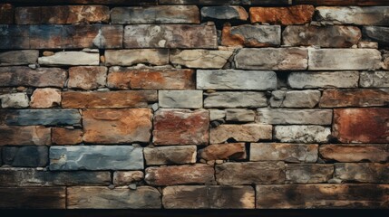 Brickwall Rusty Brick Wall Grunge Stonelaying, Background Image, Background For Banner, HD