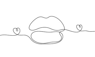 Kiss. Love. One line