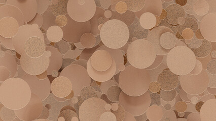 3d circle Digital abstract background 4K