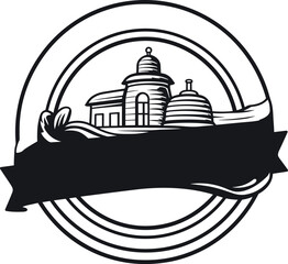 Pastry Logo Design with Capitol Dome for Bakery and American Themed Confectionery