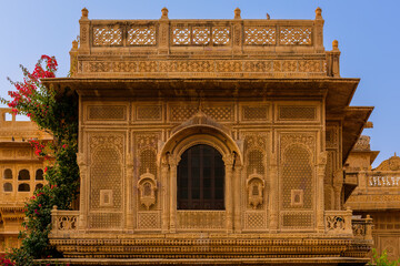 Obraz premium Sandstone carving - architectural detail, Jaisalmer, Rajasthan