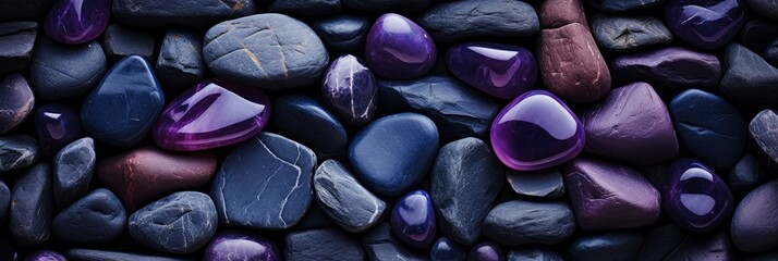 Obraz na płótnie Canvas Dark Purple Background Stones Pattern, Background Image, Background For Banner, HD
