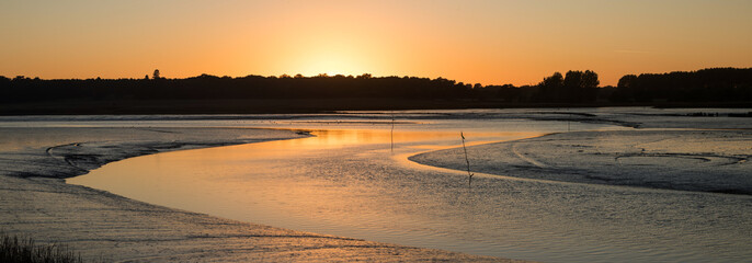 Day ends over the estuary