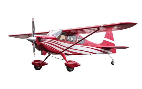 Discover the Sleek Features of an Ultralight Aircraft Adventure on a White or Clear Surface PNG Transparent Background.