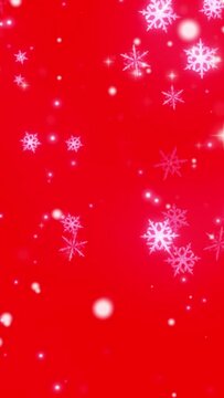 christmas footage video background with snowflakes