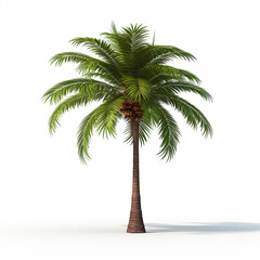 Obraz premium palm tree on white background