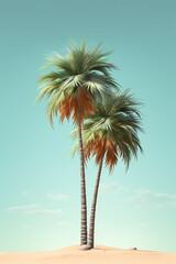 palm trees on the beach