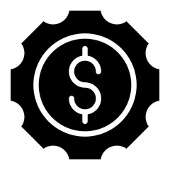 Costs optimization icon glyph