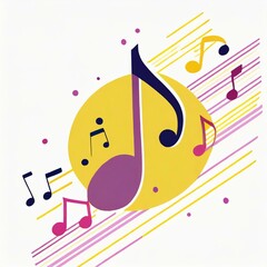 music notes background