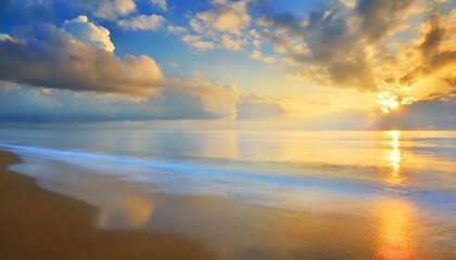 Fototapeta na wymiar abstract sunrise sky and ocean nature background