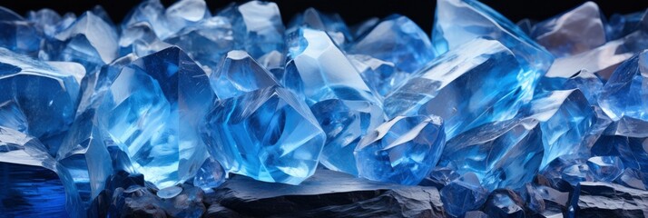 Raw Blue Calcite Slyudyanka Baikal Russia, Background Image, Background For Banner, HD