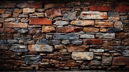 Red Brick Wall Background Old Stone, Background Image, Background For Banner, HD