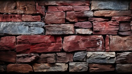 Red Stone Wall Background Texture, Background Image, Background For Banner, HD