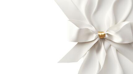 white gift bow