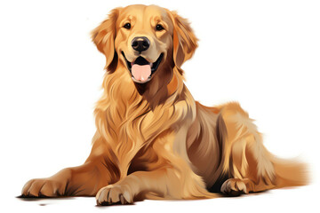Golden dog cute background purebred pet animal tongue retriever studio labrador mammal canine