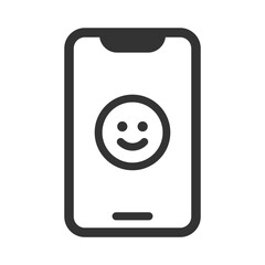 顔のマーク スマホアイコン