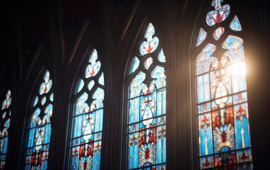 beautiful stained glass window.