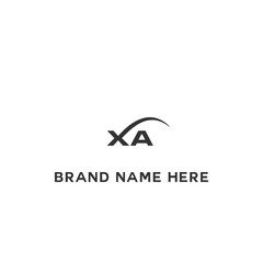 XA logo. X A design. White XA letter. XA, X A letter logo design. Initial X A letter linked circle uppercase monogram logo XA letter logo vector design.