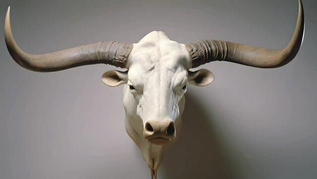 Skull of a bull