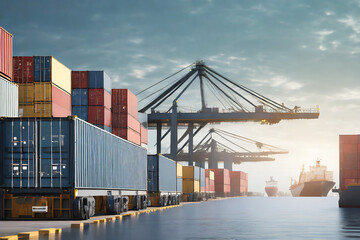 porto cantiere navale container merci 
