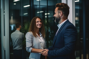 Fototapeta premium Effective Collaboration. Achieving Results in Business Meeting