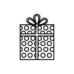 Christmas presents icon vector. Christmas box illustration sign. Christmas Gift symbol. Christmas logo.