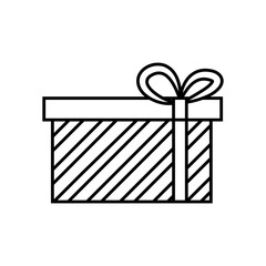 Christmas presents icon vector. Christmas box illustration sign. Christmas Gift symbol. Christmas logo.