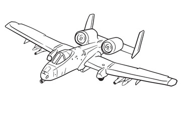 Fototapeta na wymiar Illustration of fighter jet vector