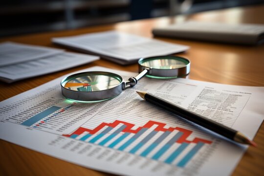 Business audit, stock management, financial analysis, and data driven decision making strategy.