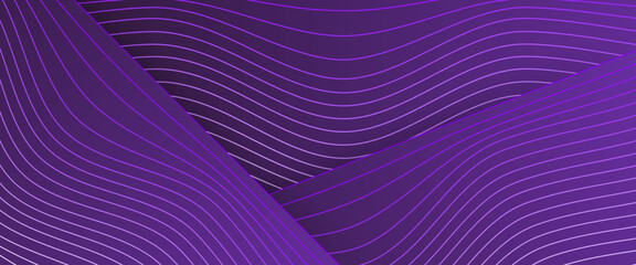 Purple violet and white vector modern line futuristic geometric tech banner. Background for celebration, ads, branding, banner, cover, label, poster, sales