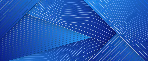 Blue and white vector abstract geometric modern line background. Background for celebration, ads, branding, banner, cover, label, poster, sales