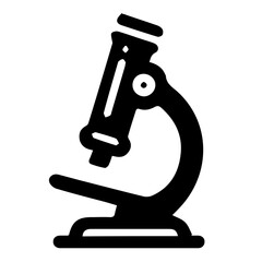 Microscope Vector Icon - Perfect for Science, Research, and Educational Visuals