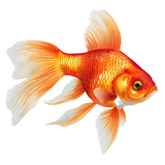 Goldfish isolated on  Transparent background