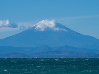 海岸の風景、森戸海岸からの眺め