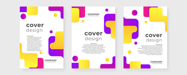 Colorful colourful vector abstract shapes cover design. Creative templates for report, corporate, ads, branding, banner, cover, label, poster, sales