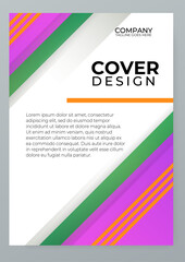 Colorful colourful vector abstract shapes minimalist cover design. Creative templates for report, corporate, ads, branding, banner, cover, label, poster, sales