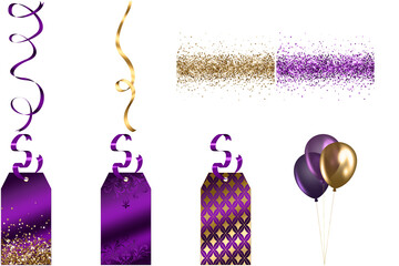 A gift of purple and gold: Regal splendor.