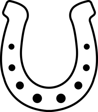 recommend clip art: Horseshoe icon. Black Line silhouette of horseshoe on transparent background. Horseshoe logo editable stock suitable for company logo, print, digital, icon, apps, and other marketing material purpose.