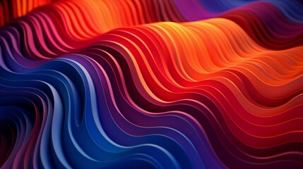 Colorful liquid wave. A modern and colorful composition featuring a liquid wave in shades of blue and red, creating a visually striking and dynamic design