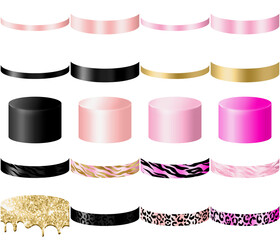 Glamour Galore: Pink and Gold Opulence Cakes