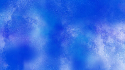 Obraz premium Blue Background. Abstract Blue Watercolor Background. White, Blue Watercolor and Paper Texture
