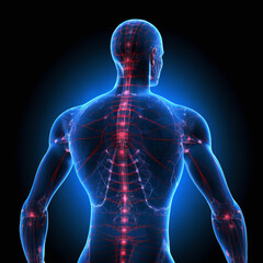 3d rendered illustration of back body