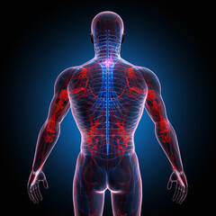 3d rendered illustration of a back body