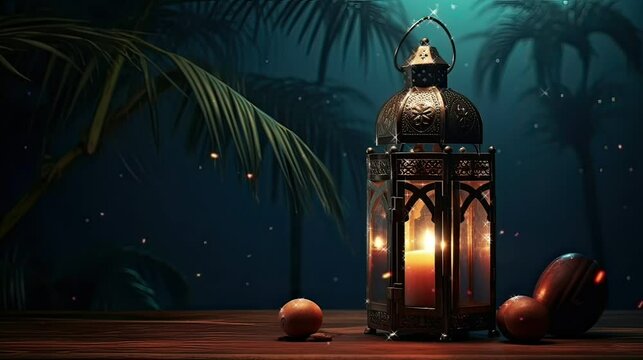 Ramadan Latern in the Night