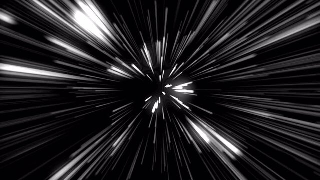 Speed Lines Space Futuristic Technology Digital Motion Background. Fast Radial Speed line Tunnel Loop. Velocity lines | 4K UHD | Transparent Background | Green Screen | ProRes4444 | Alpha