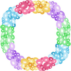 Valentine’s Day decorative frame illustration 