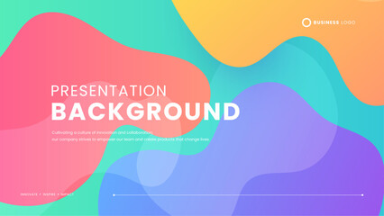 Colorful colourful vector modern and simple background with shapes. Simple presentation background with dynamic shapes