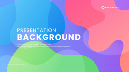 Colorful colourful vector simple background with abstract shapes. Simple presentation background with dynamic shapes