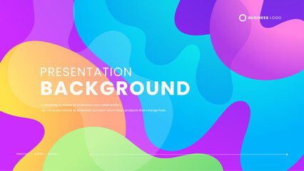 Vector simple abstract background with colorful colourful waves and liquid. Colorful vibrant modern graphic design for banner, flyer, card, website or brochure cover